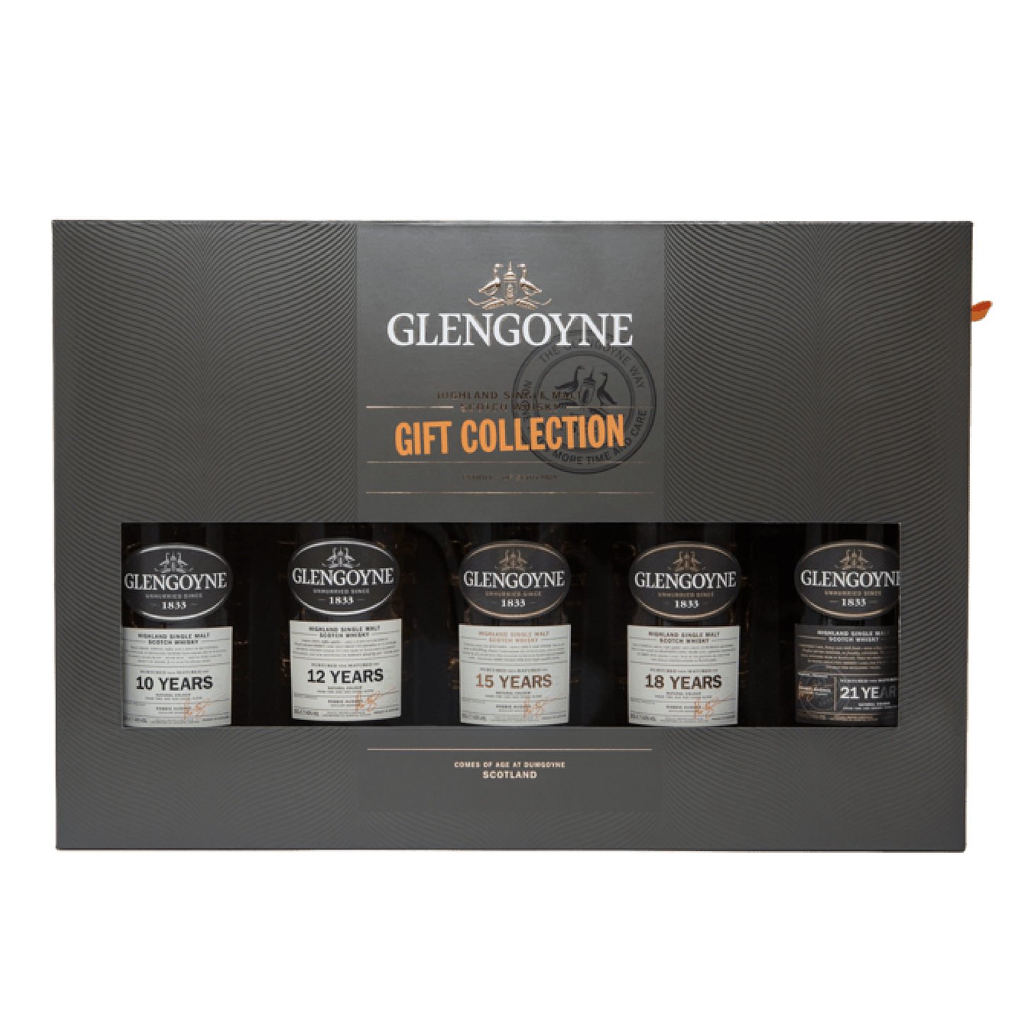 Glengoyne Pack collection (10, 12, 15, 18, 21)