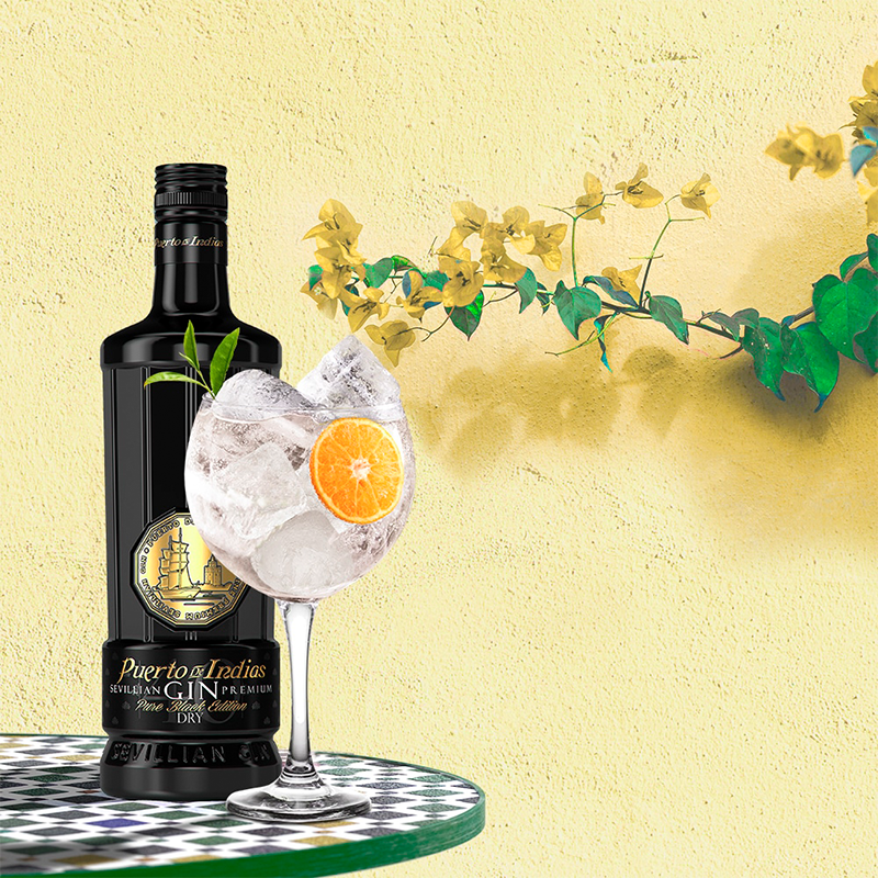 PERFECT SERVE - GIN PUERTO DE INDIAS PURE BLACK